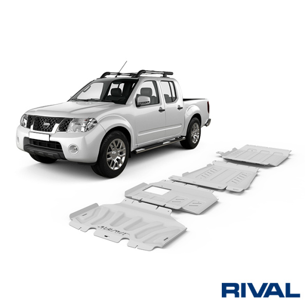 Skid Plate Set (Radiator, Engine, Gearbox, Transfer Case) Renault Alaskan 2017-; 